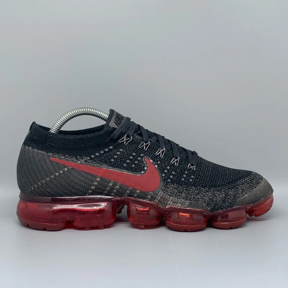 Nike Air Vapormax Flyknit Dark Team Red / Black‎ Men's Sz 10
